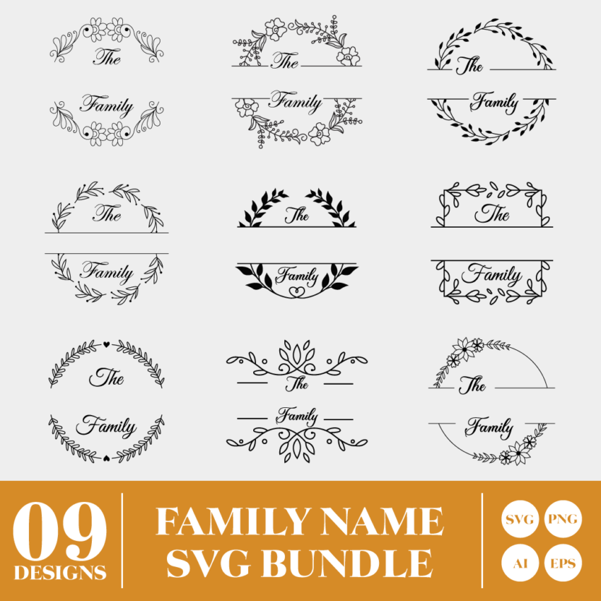 Family Name Monogram
