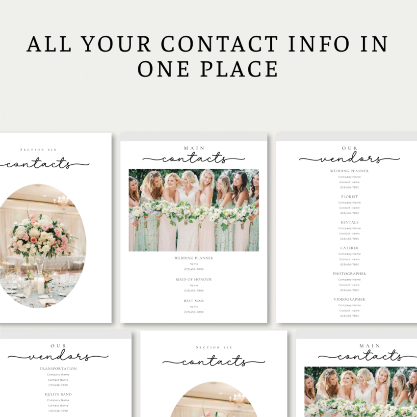 Editable Canva Wedding Template