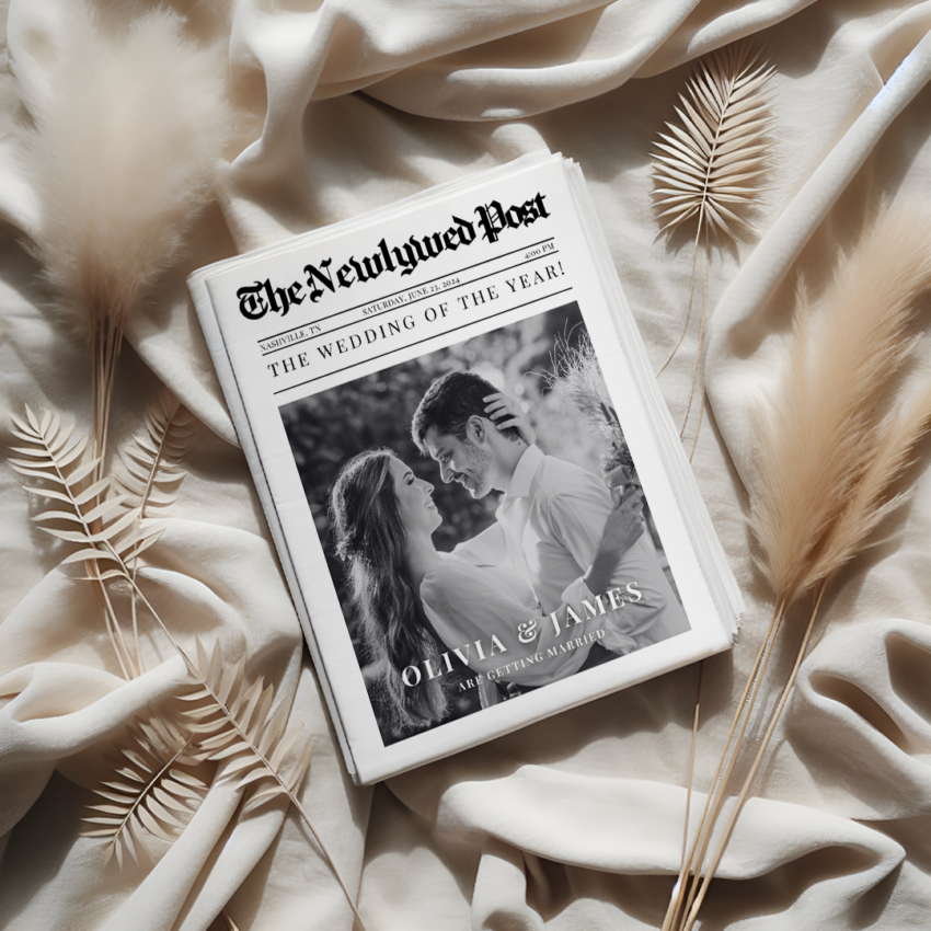 Wedding Newspaper Template